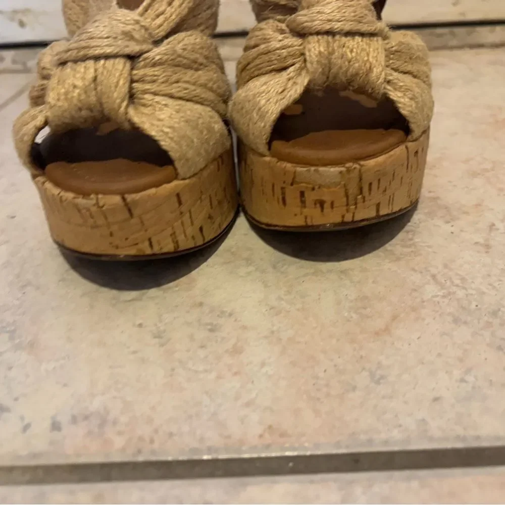 DOLCE & gabbana wedges d&g shoes open toe braided dress sandals khaki knot heels